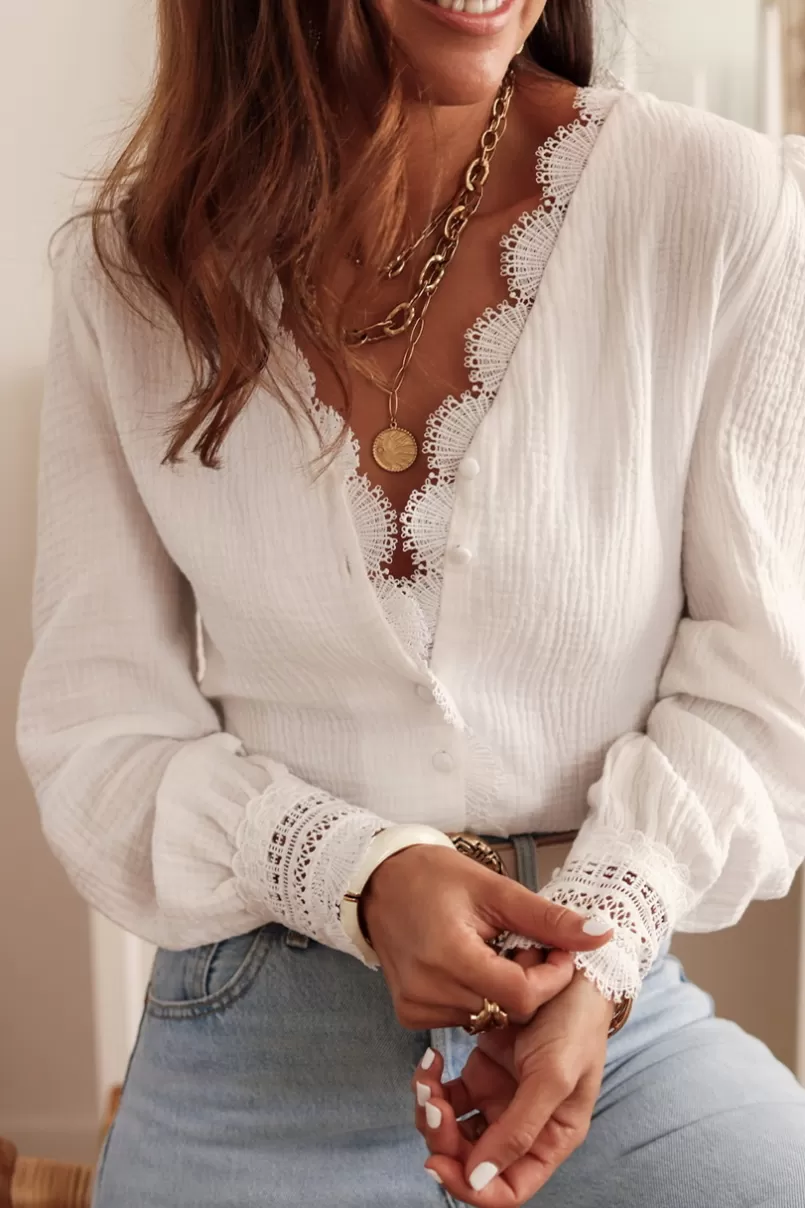 Intemporel Shop Blouse Brooke blanche Shop