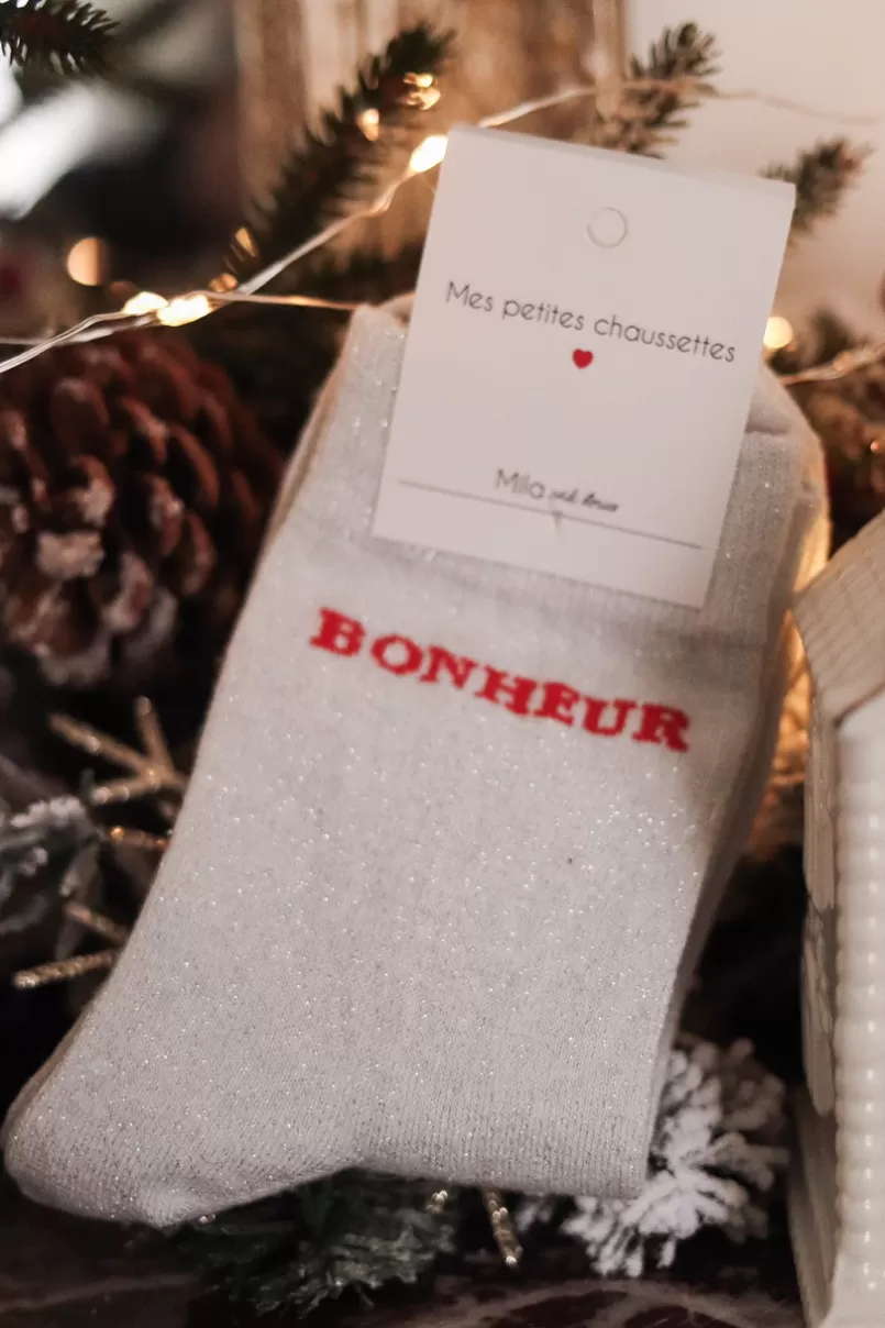 Intemporel Shop Chaussettes argentées Bonheur Outlet