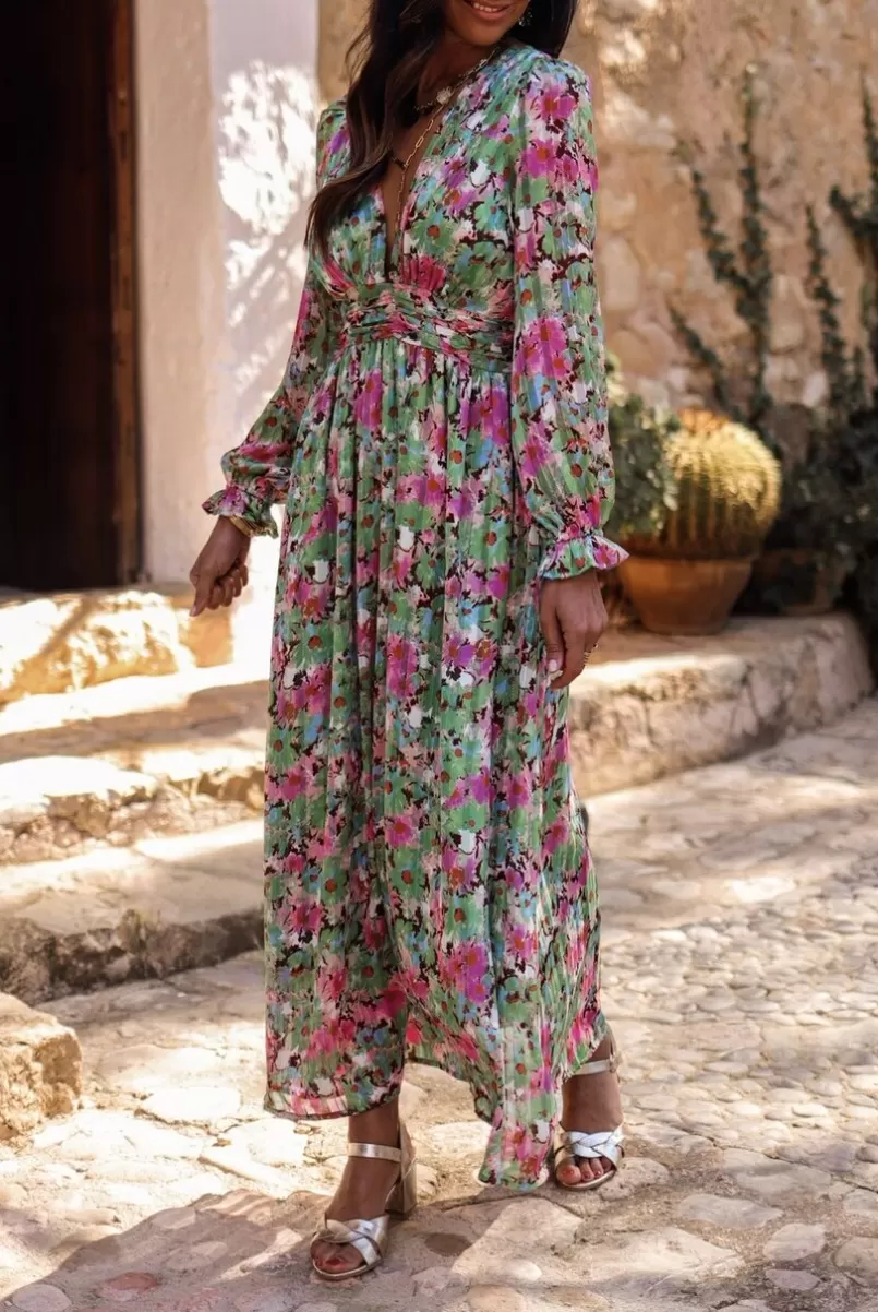 Intemporel Shop Robe longue Gabriela à fleurs Shop