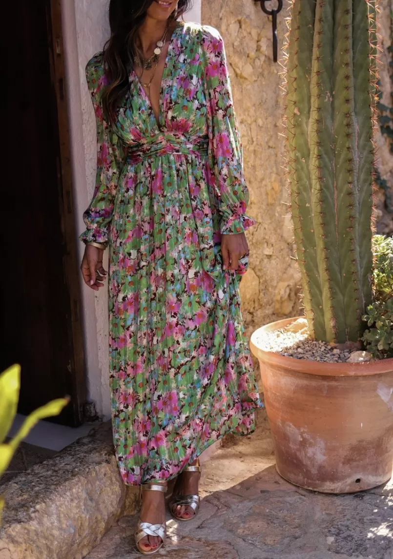 Intemporel Shop Robe longue Gabriela à fleurs Shop