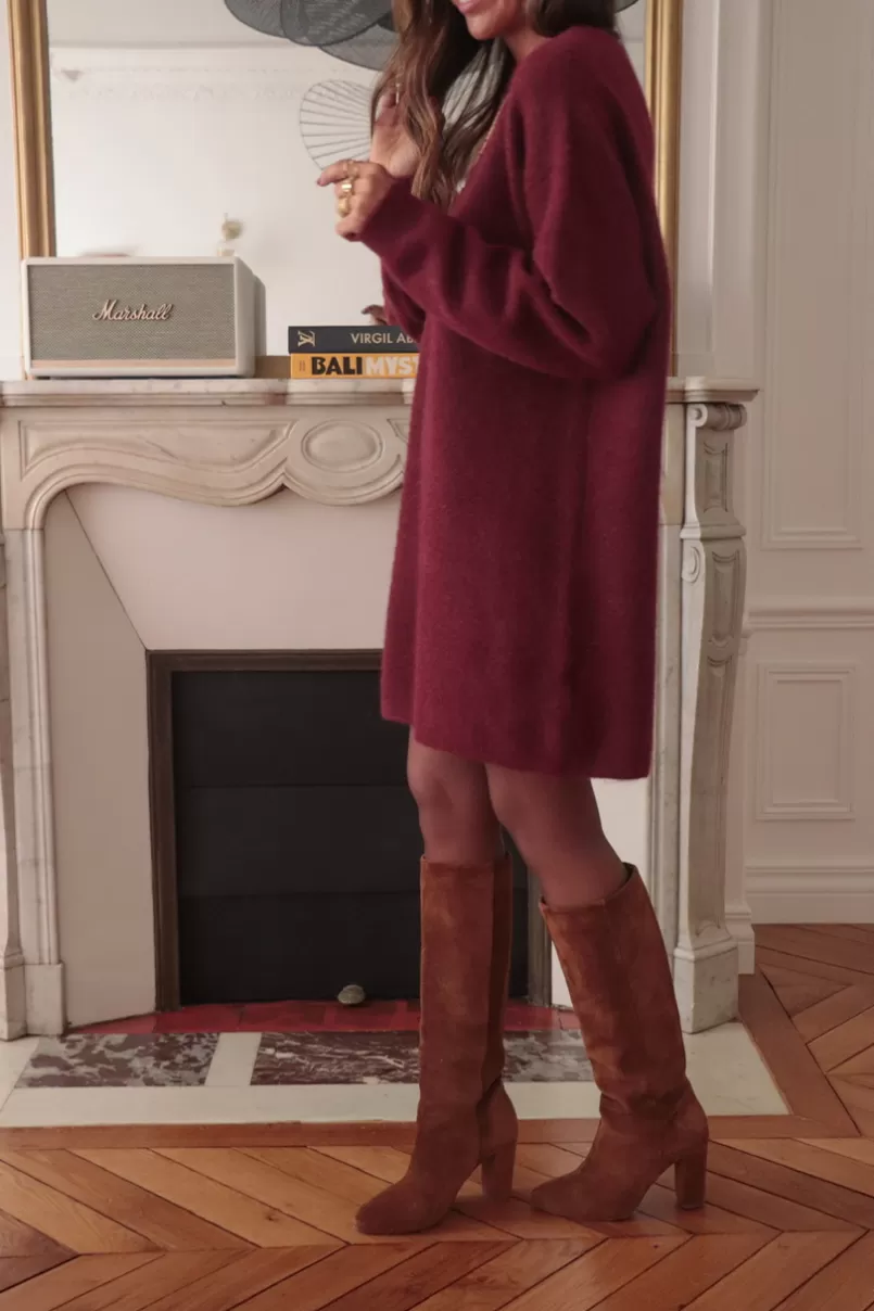 robe_pull_ama_bordeaux_2.webp Intemporel Shop Robe pull Amaé bordeaux New